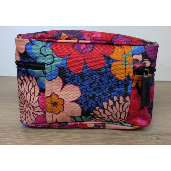 Vera Bradley Cosmetic Makeup Travel Bag Floral Bright Bold Multicolor Coachella - Picture 6 of 9